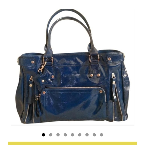 Longchamp blue patent leather tote shoulder bag( authentic) - Picture 9 of 9